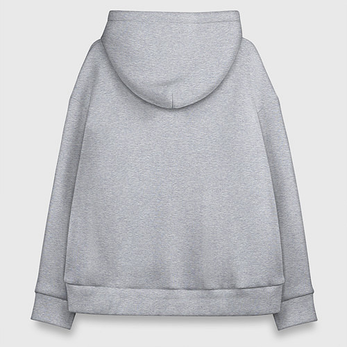 Женское худи оверсайз Happy Three Friends - ЗАЙКА / Меланж – фото 2