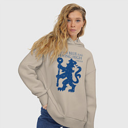 Толстовка оверсайз женская FC Chelsea Lion, цвет: миндальный — фото 2
