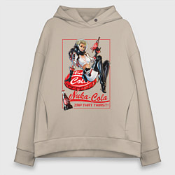 Женское худи оверсайз Nuka - cola girl