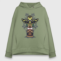 Женское худи оверсайз Тотем с узором