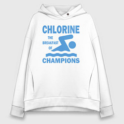 Женское худи оверсайз Хлор - завтрак чемпионов