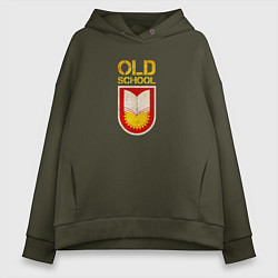 Женское худи оверсайз Old School emblem