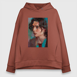 Женское худи оверсайз Timothee Chalamet fan art