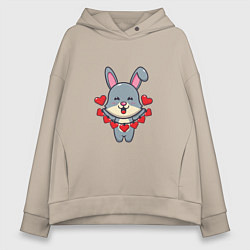 Женское худи оверсайз Love Rabbit