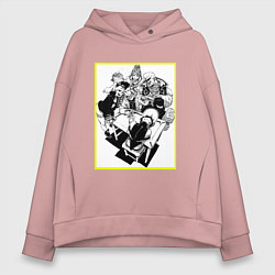 Женское худи оверсайз Семья Дэвида - Киберпанк бегущий по краю