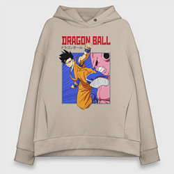 Женское худи оверсайз Dragon Ball - Сон Гоку - Удар