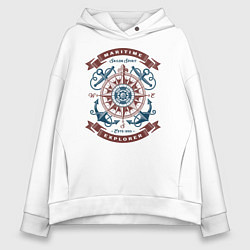 Женское худи оверсайз Морской исследователь