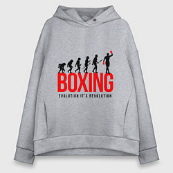 Женское худи оверсайз Boxing evolution