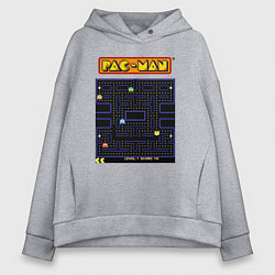 Женское худи оверсайз Pac-Man на ZX-Spectrum