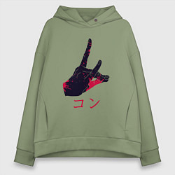 Женское худи оверсайз Аки Хаякава - Кон