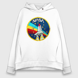 Женское худи оверсайз NASA - emblem - USA