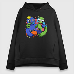 Женское худи оверсайз Персонажи игры Радужные друзья