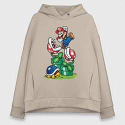 Женское худи оверсайз Ретро Марио