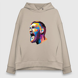 Толстовка оверсайз женская Conor color, цвет: миндальный