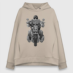 Женское худи оверсайз Ride biker