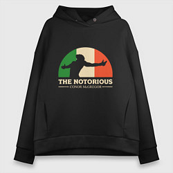 Толстовка оверсайз женская The Notorious, цвет: черный