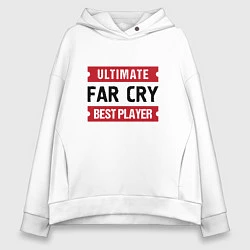 Толстовка оверсайз женская Far Cry: Ultimate Best Player, цвет: белый