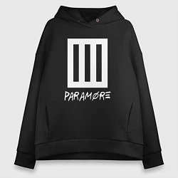 Женское худи оверсайз Paramore логотип
