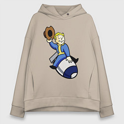 Женское худи оверсайз Vault boy - bomb rider