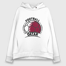 Женское худи оверсайз Football Qatar