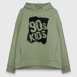 Женское худи оверсайз Дети девяностых
