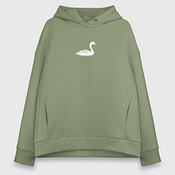 Женское худи оверсайз Minimal goose