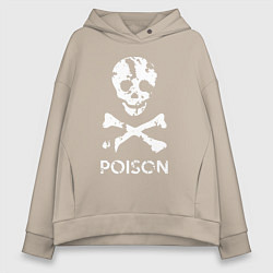 Женское худи оверсайз Poison sign