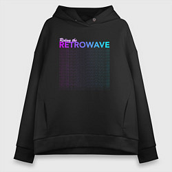 Женское худи оверсайз Riding the retrowave