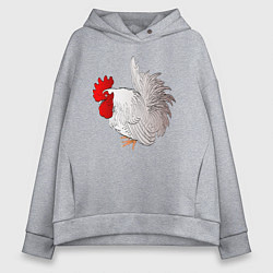 Женское худи оверсайз Петушок