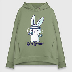 Толстовка оверсайз женская Gym bunny, цвет: авокадо