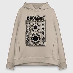 Женское худи оверсайз DNB Cassette