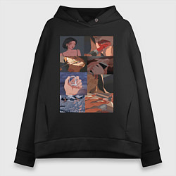 Женское худи оверсайз Кадры аниме