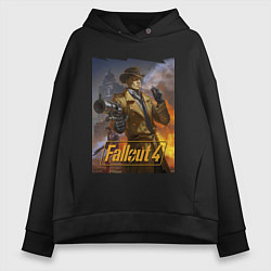Женское худи оверсайз Fallout 4 Nick Valentine - character