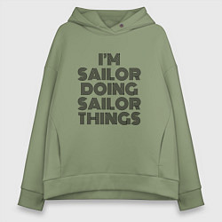 Женское худи оверсайз Im doing sailor things