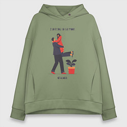 Женское худи оверсайз To the moon and back baby