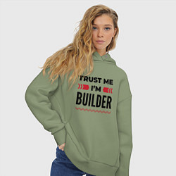 Толстовка оверсайз женская Trust me - Im builder, цвет: авокадо — фото 2