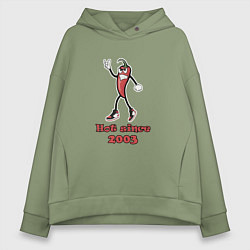 Толстовка оверсайз женская Hot since 2003, цвет: авокадо