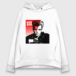 Женское худи оверсайз Billy Idol musician