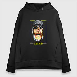 Женское худи оверсайз Kurt Cobain musician