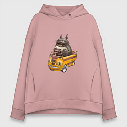 Женское худи оверсайз Тоторо за рулём