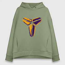 Толстовка оверсайз женская Kobe logo, цвет: авокадо