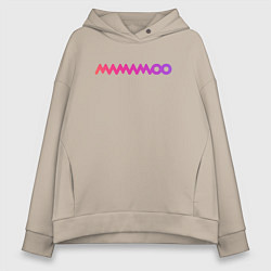 Женское худи оверсайз Mamamoo gradient logo
