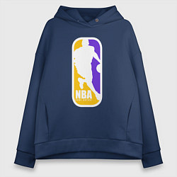 Толстовка оверсайз женская NBA Kobe Bryant, цвет: тёмно-синий