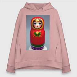 Женское худи оверсайз Русская матрешка