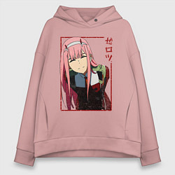 Женское худи оверсайз Zero Two anime girl