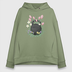 Женское худи оверсайз Кроссфит гиря в цветах