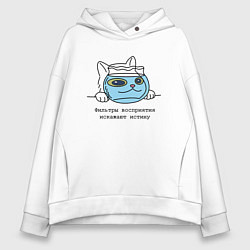 Женское худи оверсайз Фильтр восприятия