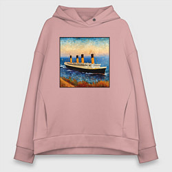 Женское худи оверсайз Титаник в стиле Ван Гога