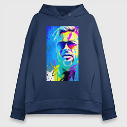 Женское худи оверсайз Brad Pitt - sketch - pop art