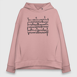 Женское худи оверсайз Music people